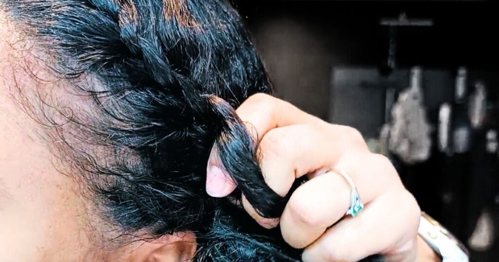 routine boucles hiver sans surcharge, cheveux protégés et coiffure sans tension